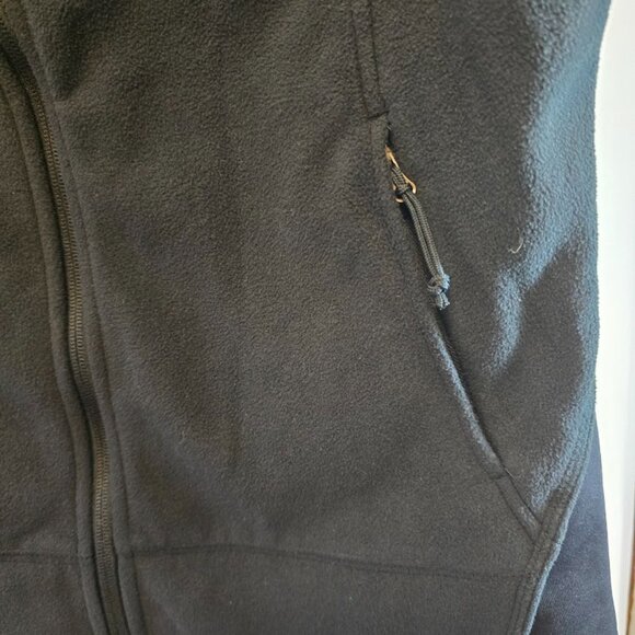 COLUMBIA SPORTSWEAR CO FULL ZIP VEST BLUE FLEECE KNIT ARMHOLE TRIM SIZE LARGE - Picture 5 of 9